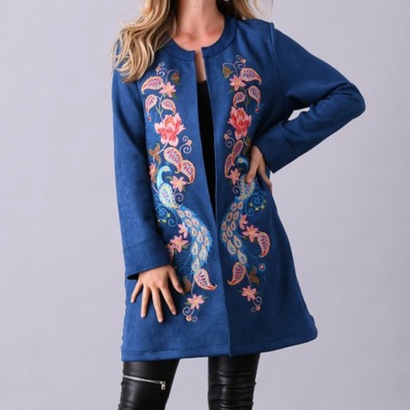 Simply Couture Tops - NWT Simply Couture Flower Embroidered Cardigan